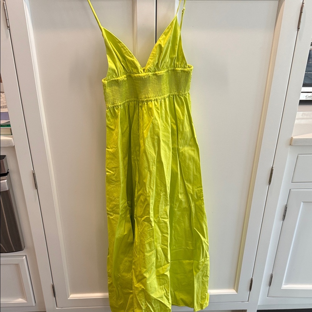 Zara Lime Green Maxi Dress